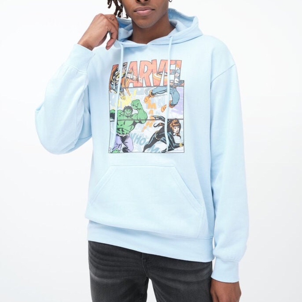 Marvel Light Blue Hoodie